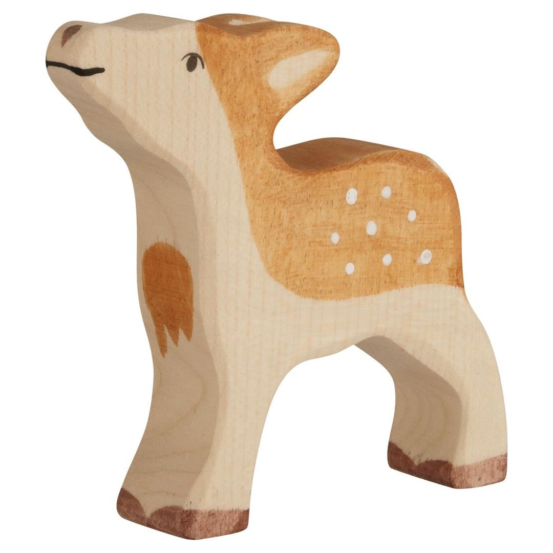 Holztiger wooden carved Fawn toy figure