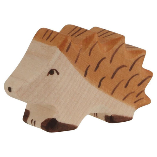 Holztiger hand carved wooden small hedgehog