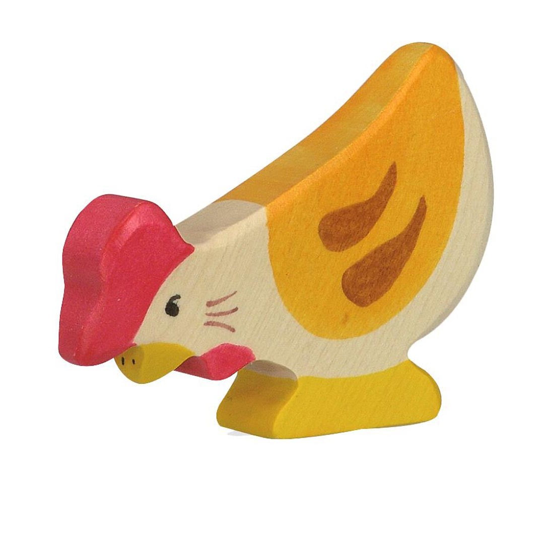 Holztiger wooden pecking heg toy figure