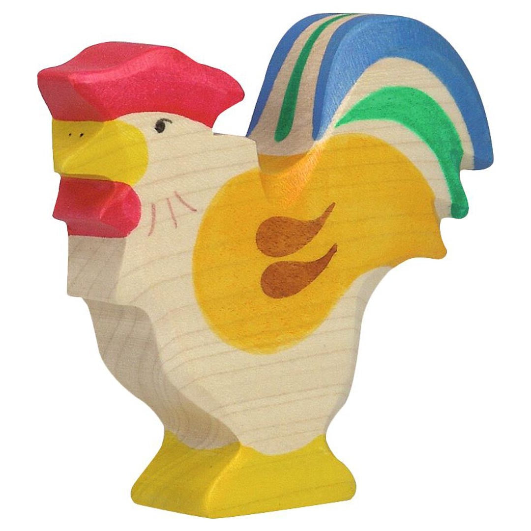 Holztiger wooden rooster farm animal toy figure