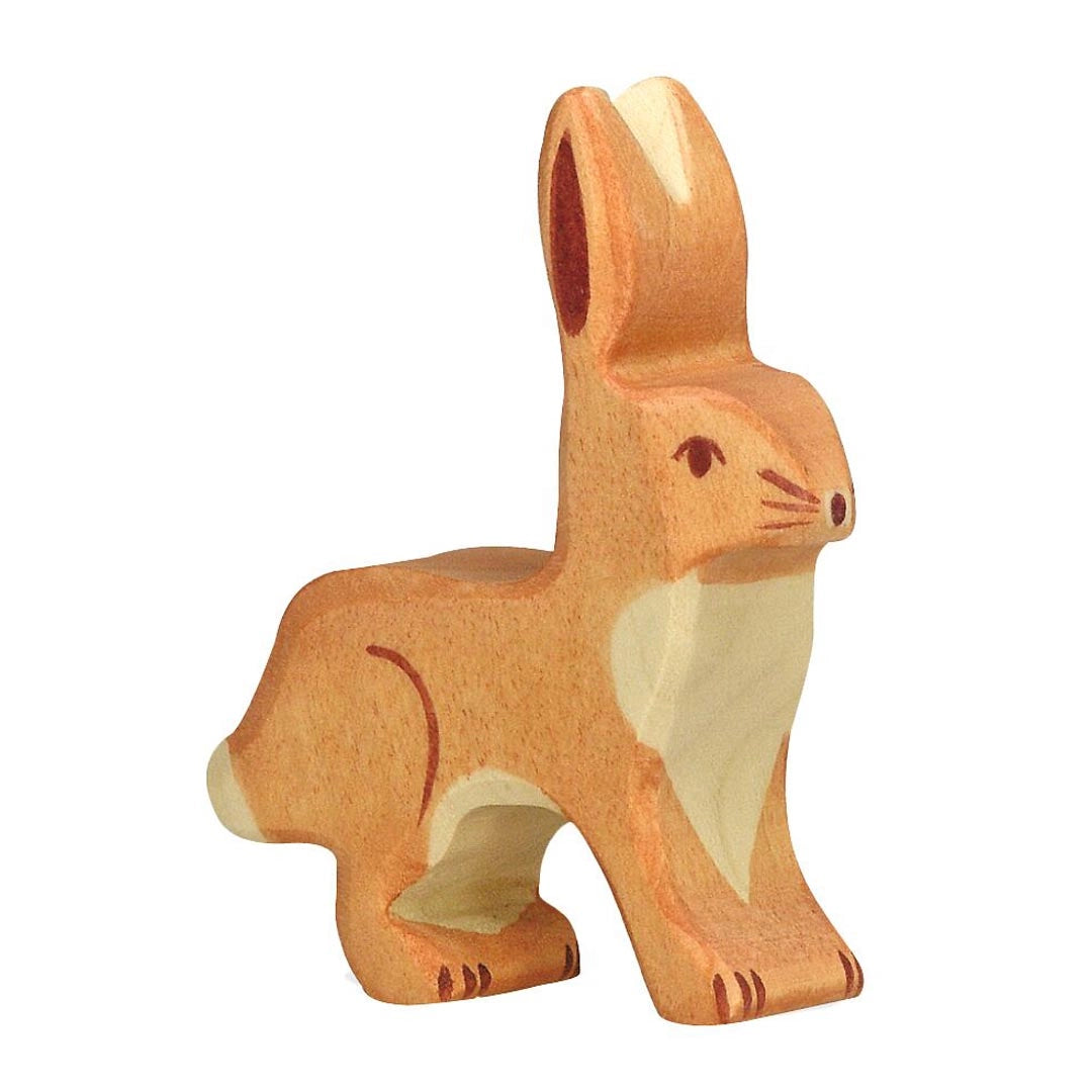 Holztiger Wooden standing rabbit toy figure