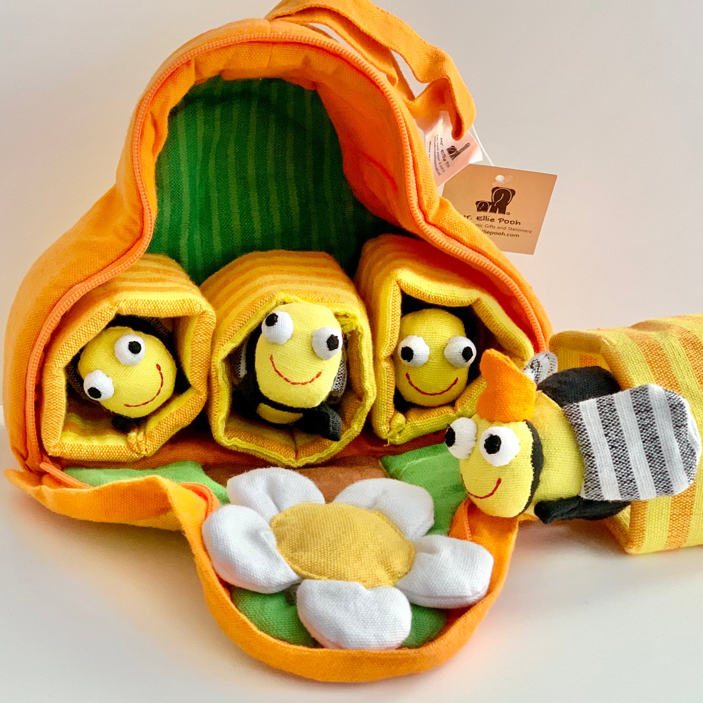 handmade beehive toy set