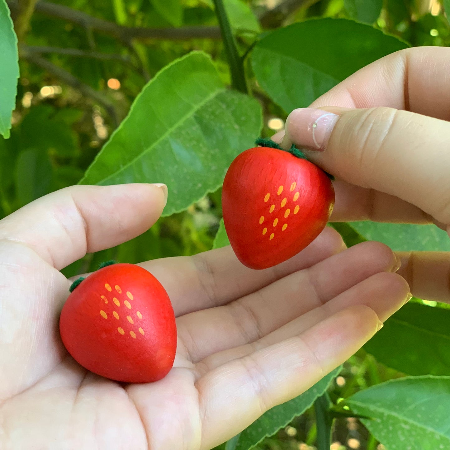 erzi eco-friendly wooden toys strawberries