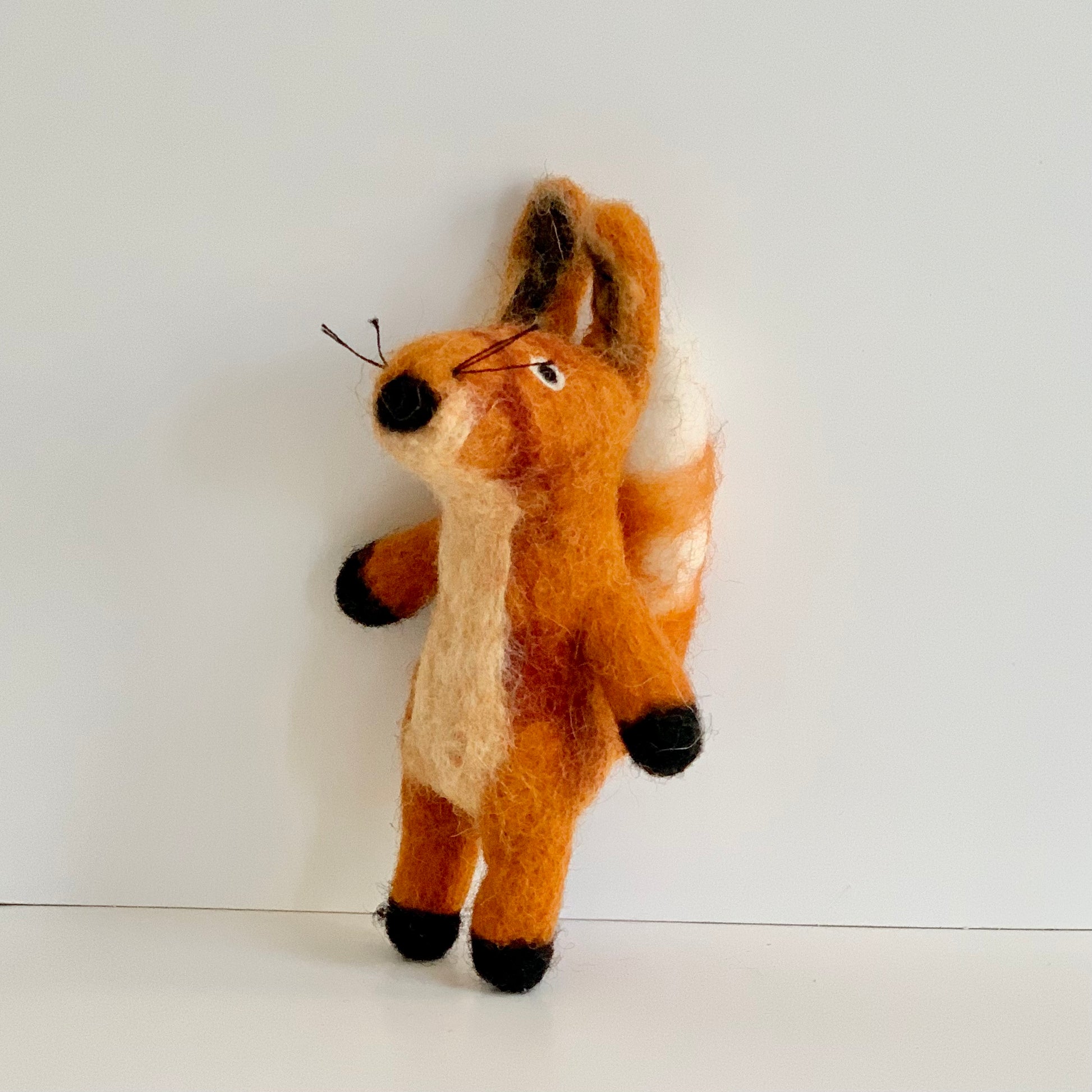 fair trade felted fox finger puppet 3