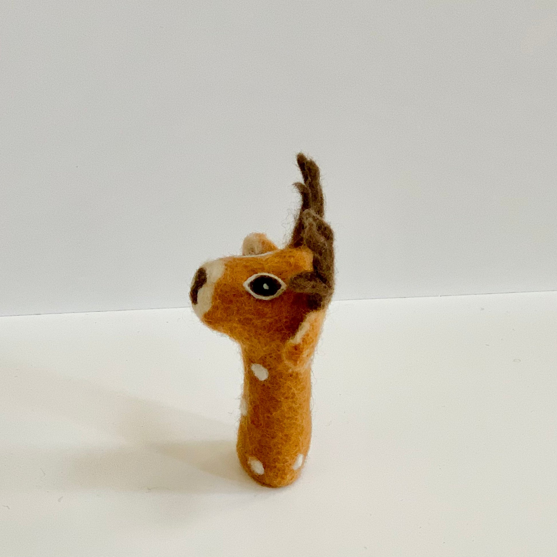fair trade handmade  deer finger puppet