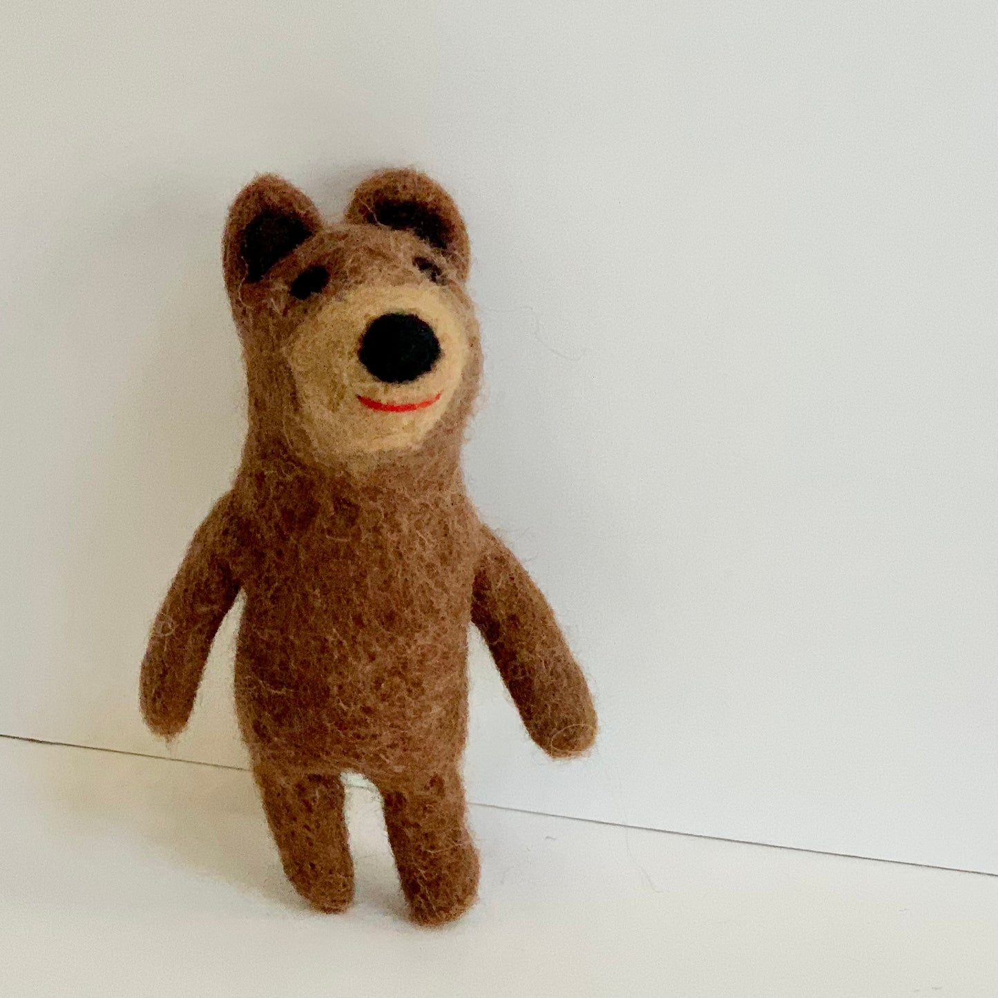 fair trade finger puppet bear