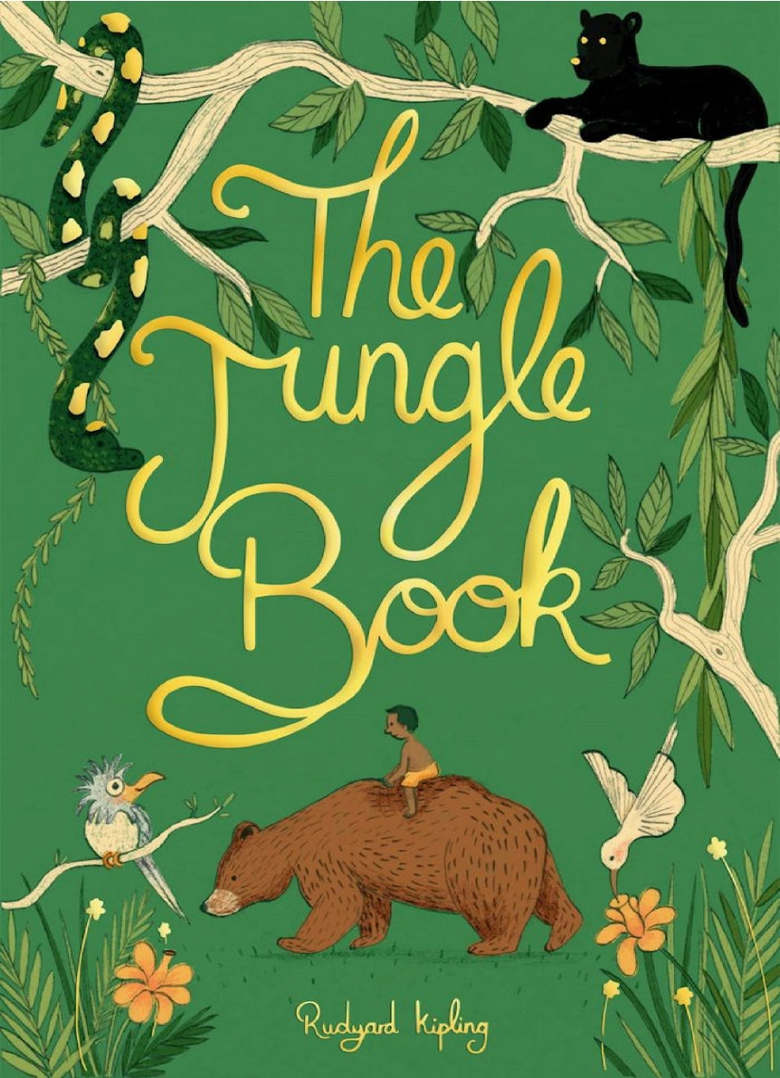 The Jungle Book Kipling Wordsworth classic collector's edition with gold lettering