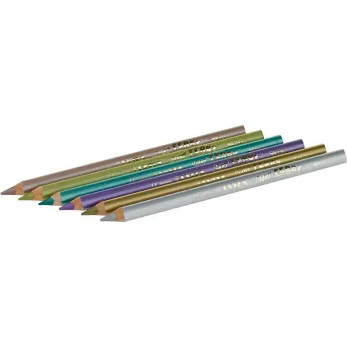 Lyra Set of 6 Metallic Super Ferby Color Pencils