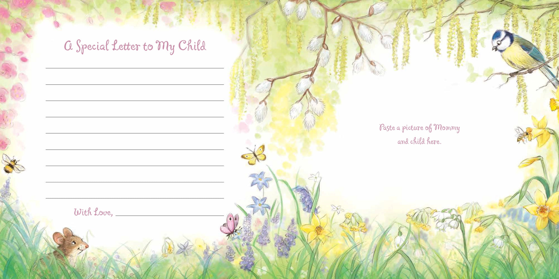 'Mommy Loves You!' children's book illustrated special letter personalization page