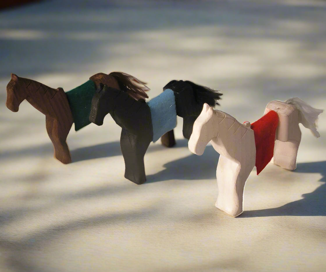 magic wood miniature toy horses