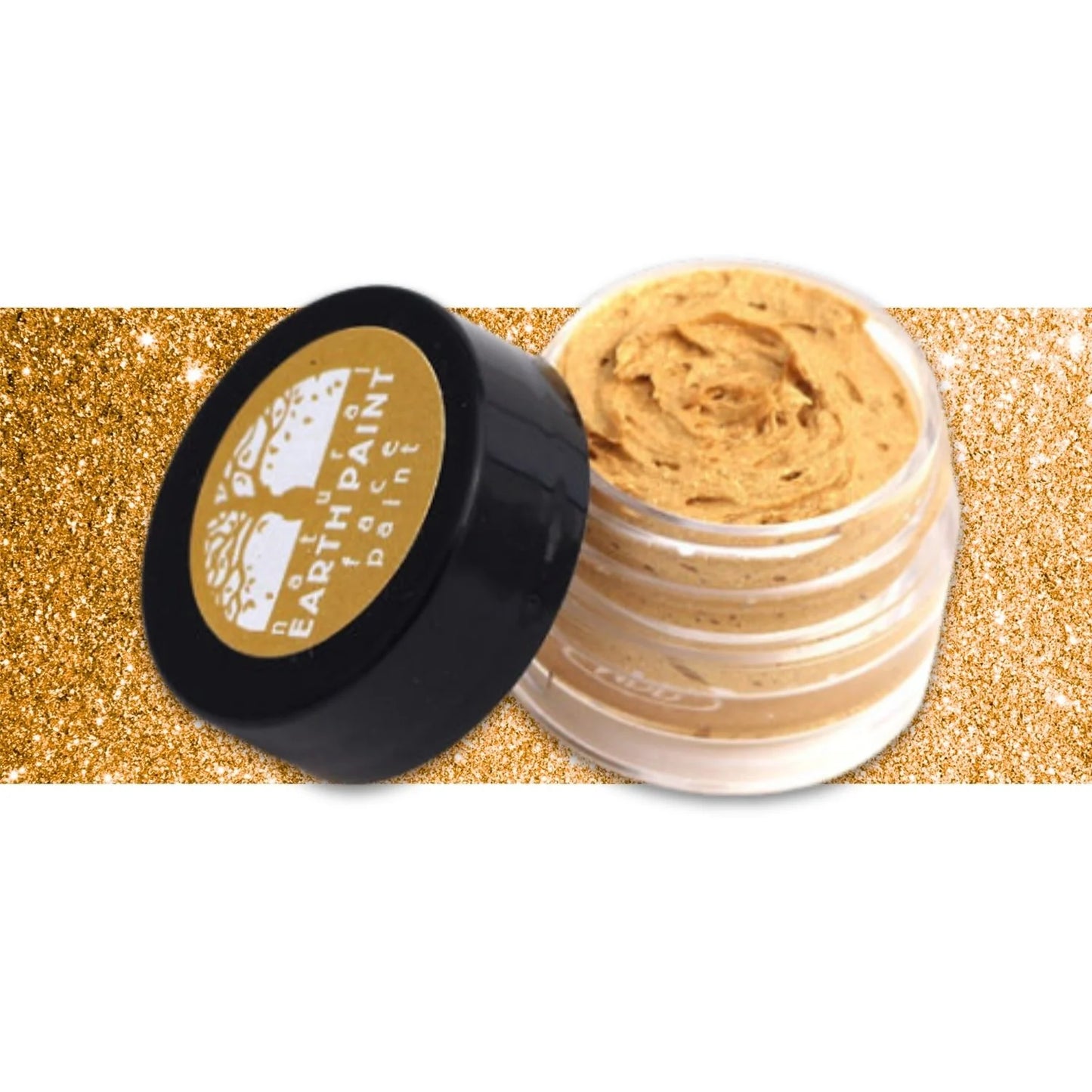 Jar of gold natural earth face paint