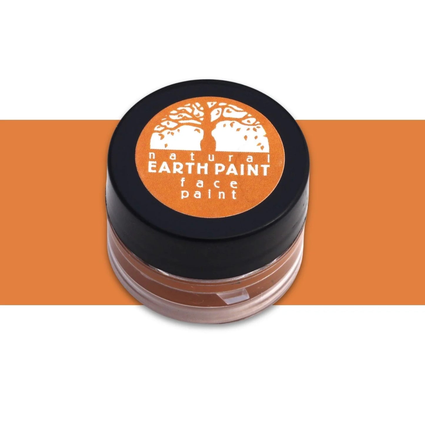 Jar of orange Natural Earth face paint