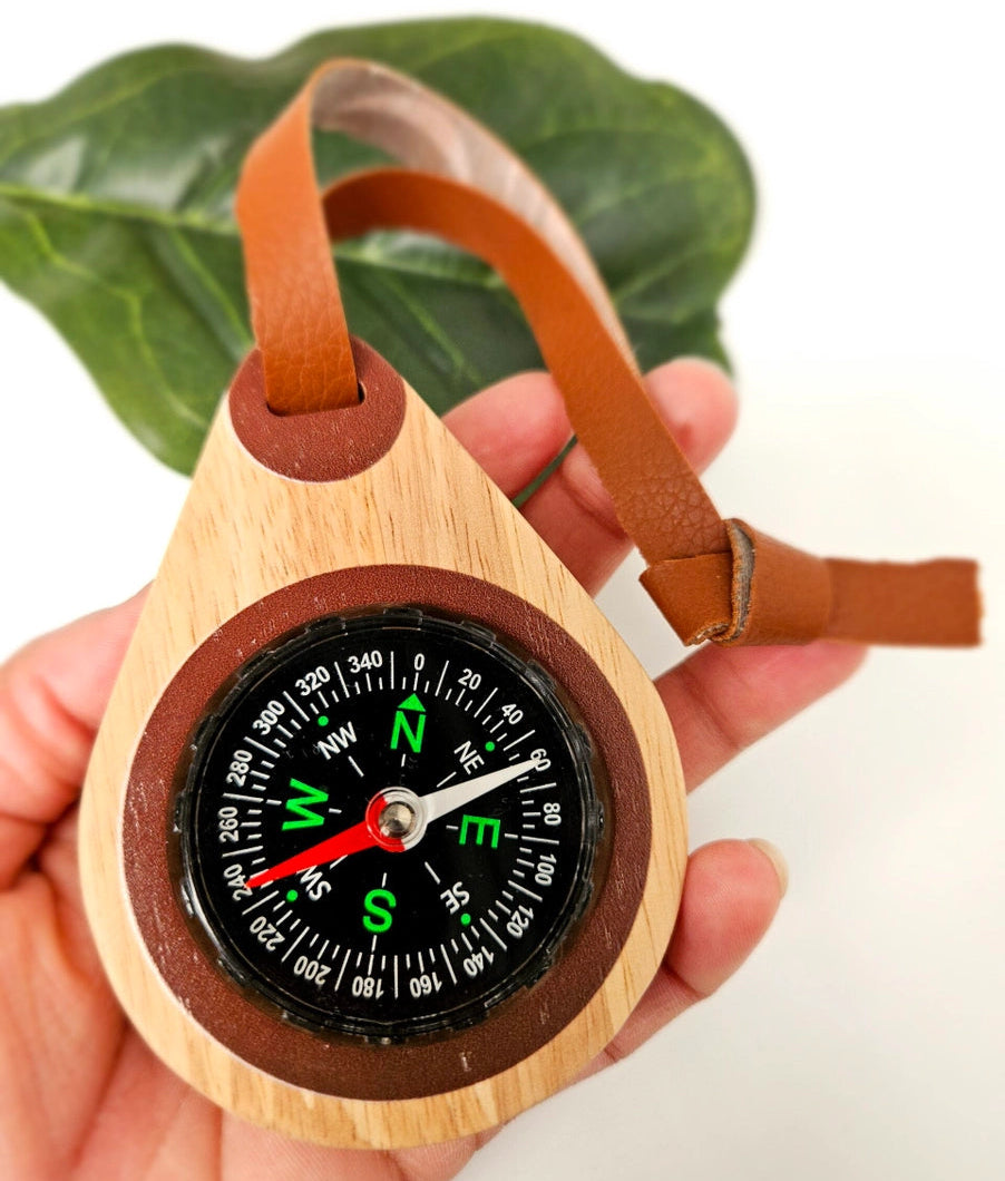 qtoys wooden child's compass