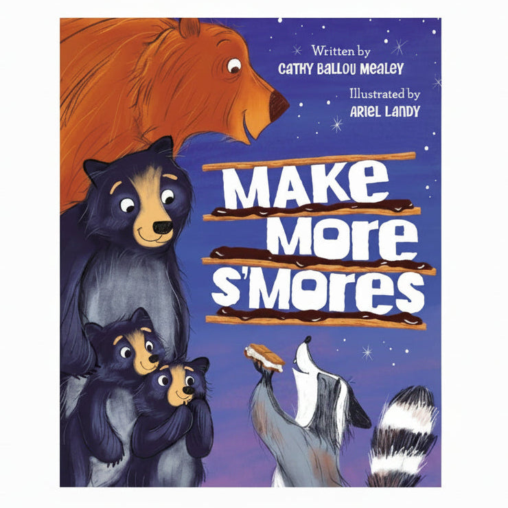 'Make More S'mores' children's picture book with bears and a raccoon on the cover