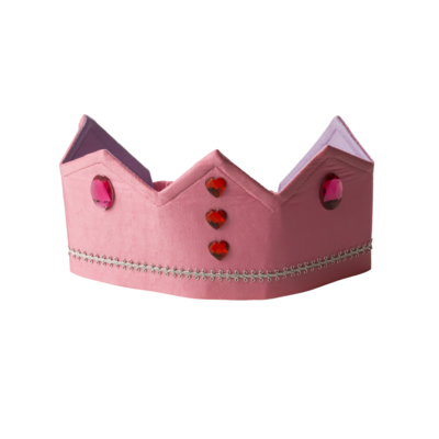 sarah's silks pink costume crown with red jewels