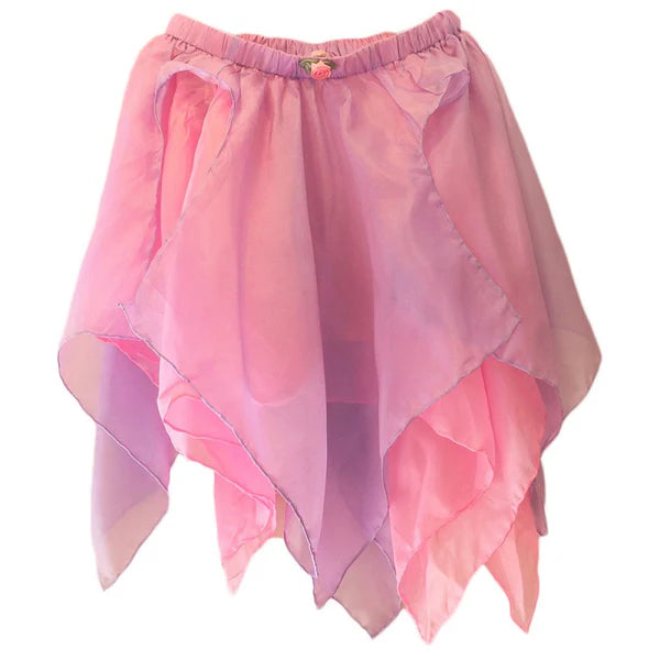 Silk Pink and purple fairy costume skirt 