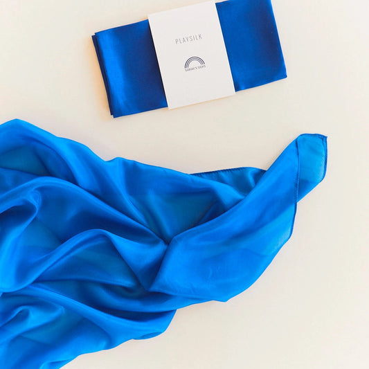 Sarah's Silks solid royal blue playsilk