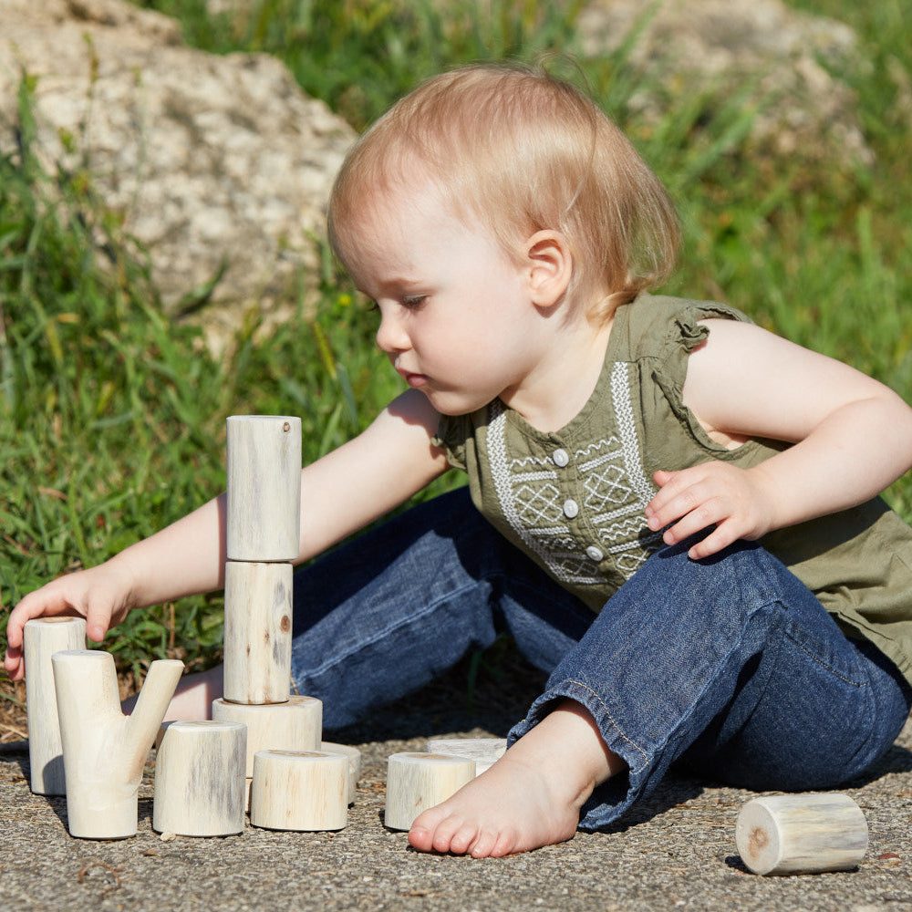 Check Tree Baby Baby Natural Wooden Tree Blocks | Sustainable Montessori | Waldorf Toys ...