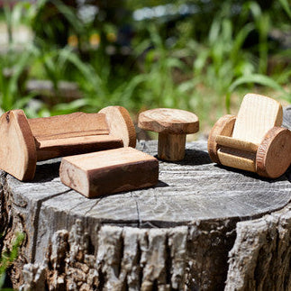 Tree Blocks natural wooden branch treehouse toys living room furniture