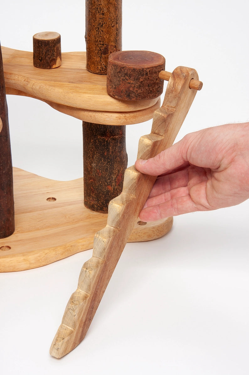 Wooden toy treehouse stairs
