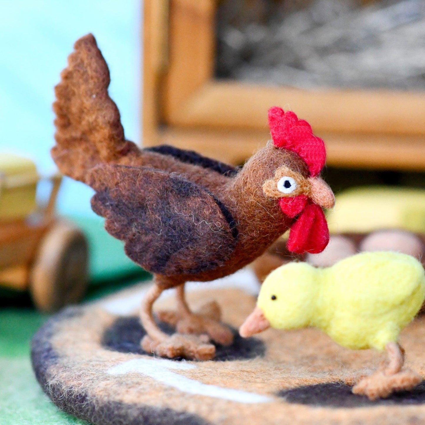 tara treasures felt hen and chick