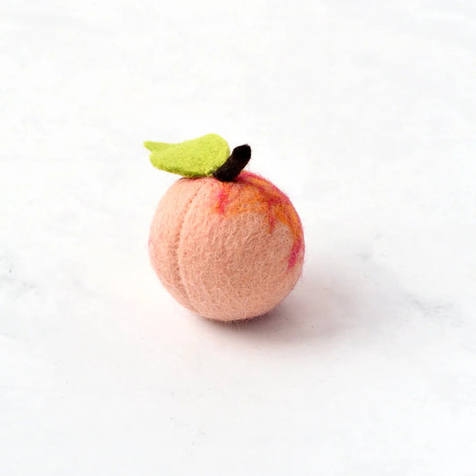 Tara Treasures hand felted toy peach play food