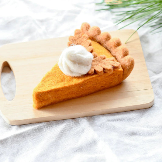 tara treasures felt pumpkin pie slice with whipped cream