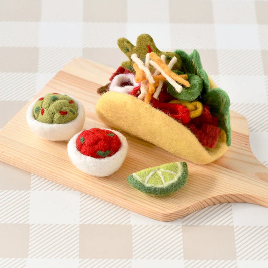 tara treasures felt play food taco set