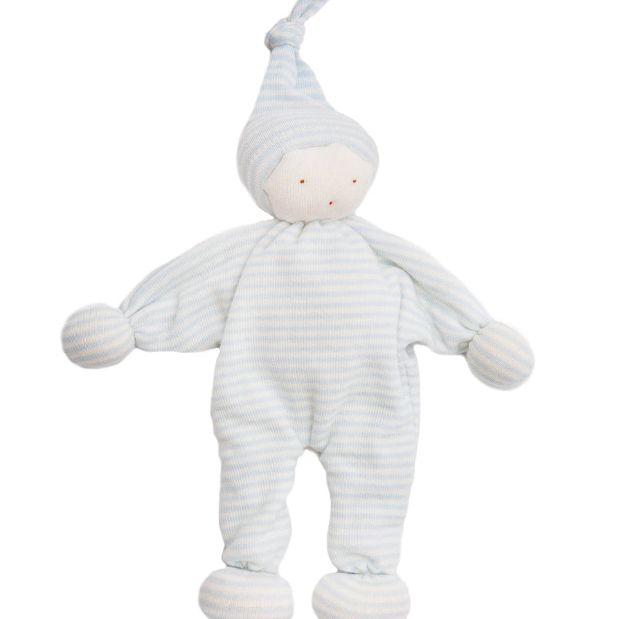 Under the Nile Baby Buddy doll in blue stripes
