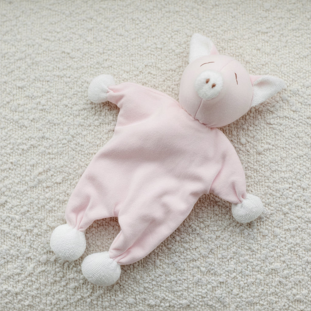 Under the nile organic pig baby lovey toy