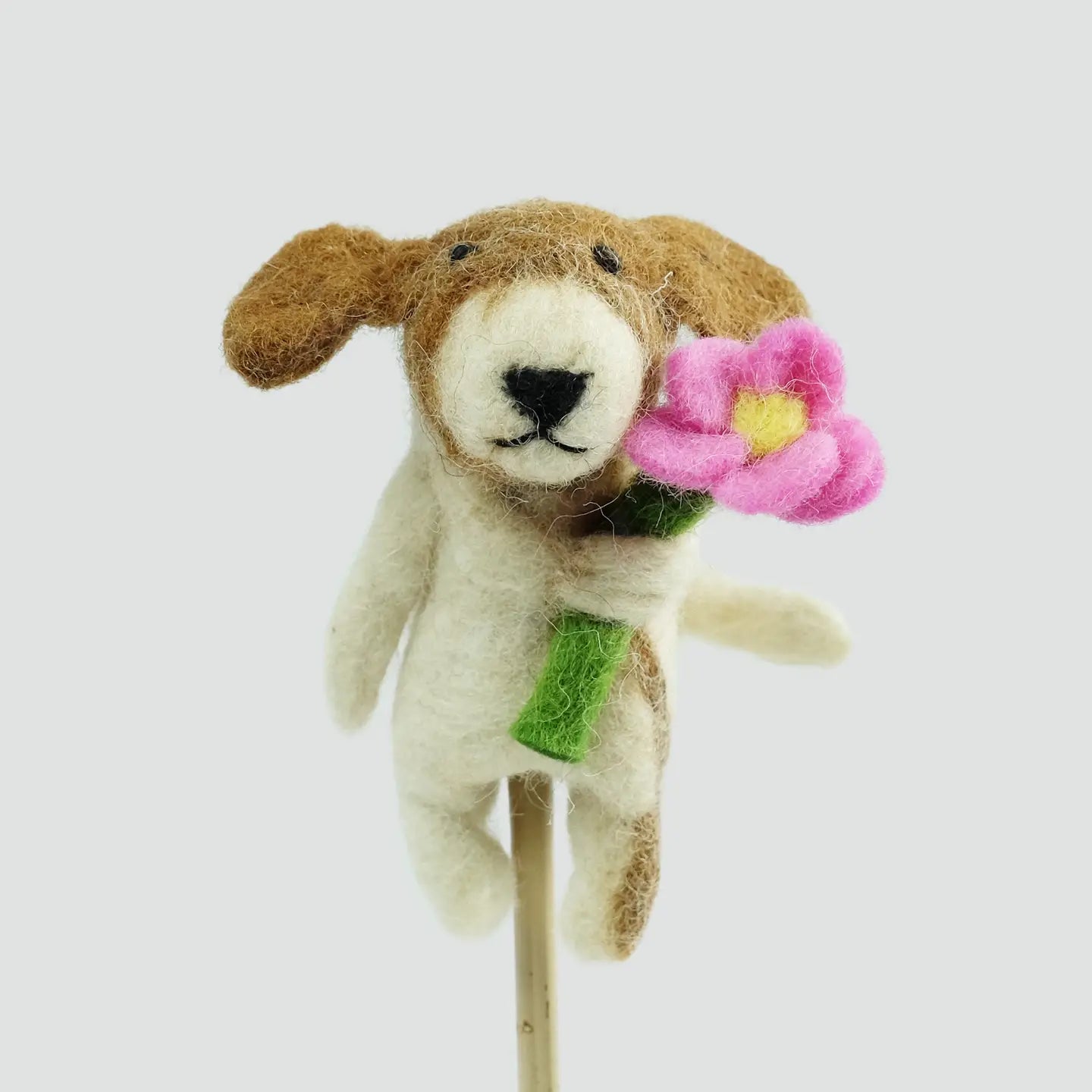 Felt Dog Finger Puppet - Sold Individually