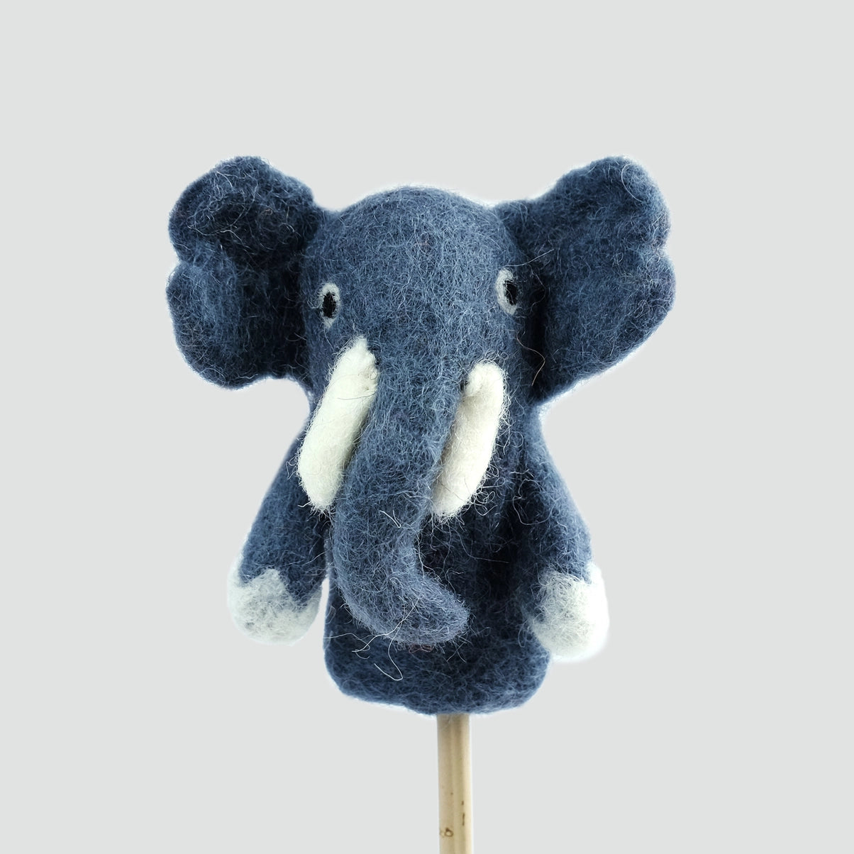 winding road felt elephant finger puppet toy