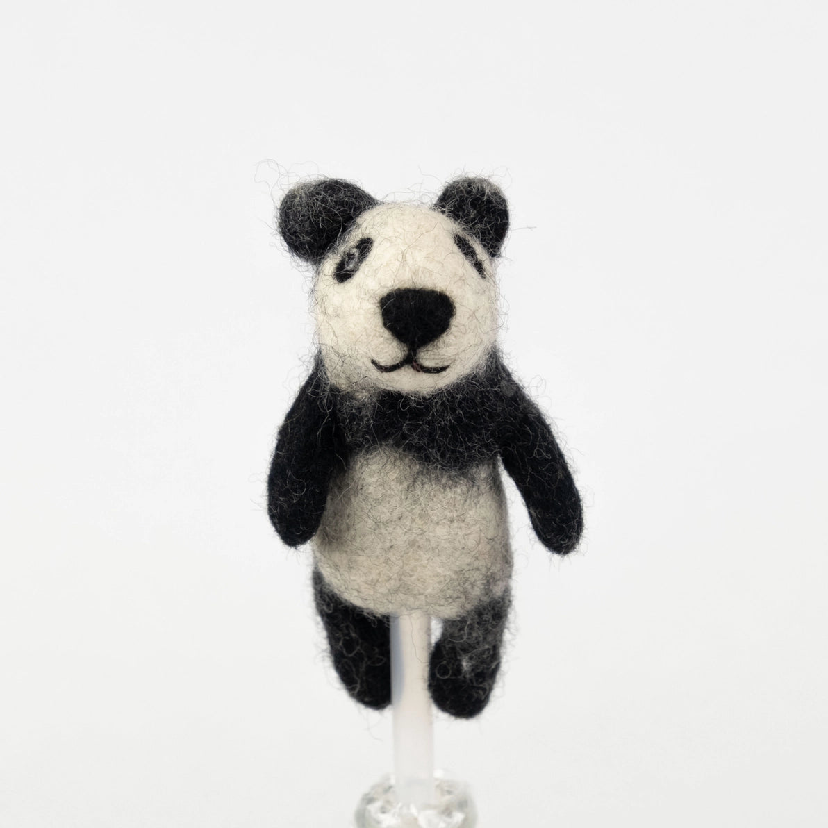 Winding Road felt Panda finger puppet plush toy