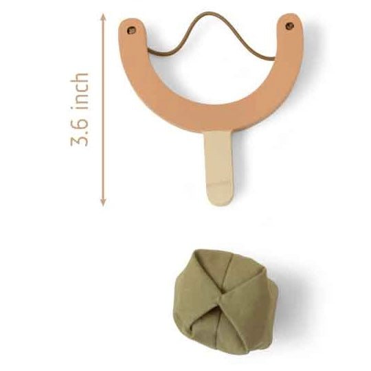 Wooden toy Slingshot and ball