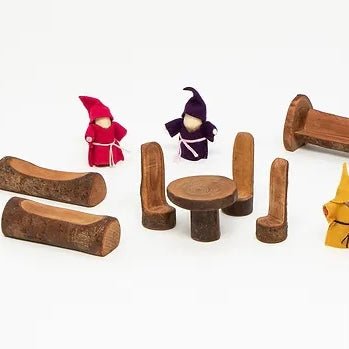Tree blocks wooden toys branch family furniture 