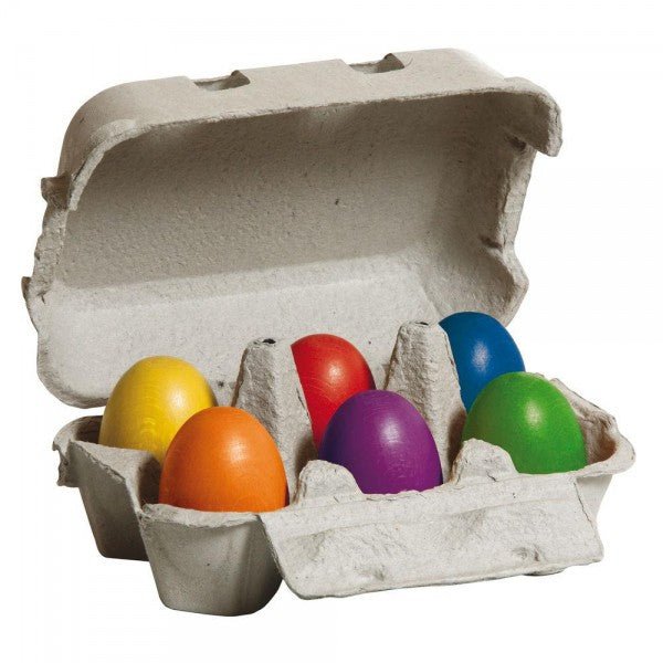 Erzi wooden toy Easter eggs in carton