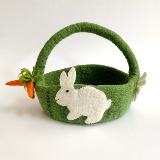 Handmade felt Easter basket