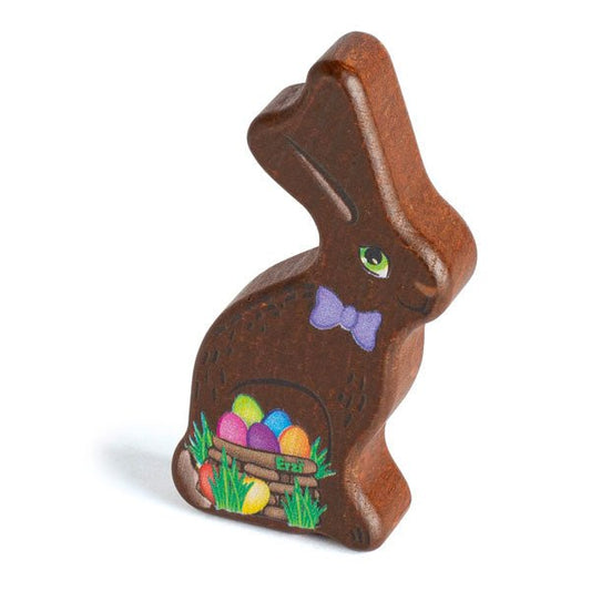 Erzi wooden toy chocolate Easter bunny
