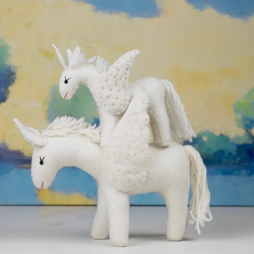 Handmade Felted Unicorn Plush
