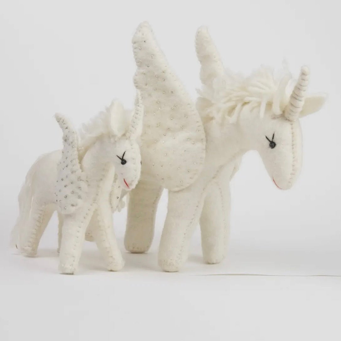 Handmade Felted Unicorn Plush