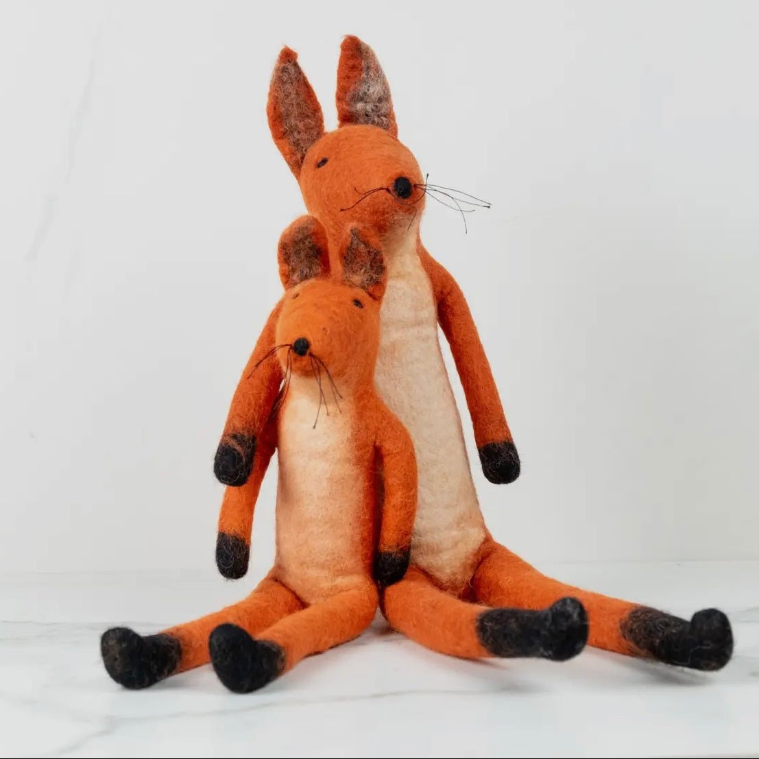 Handmade Felted Fox