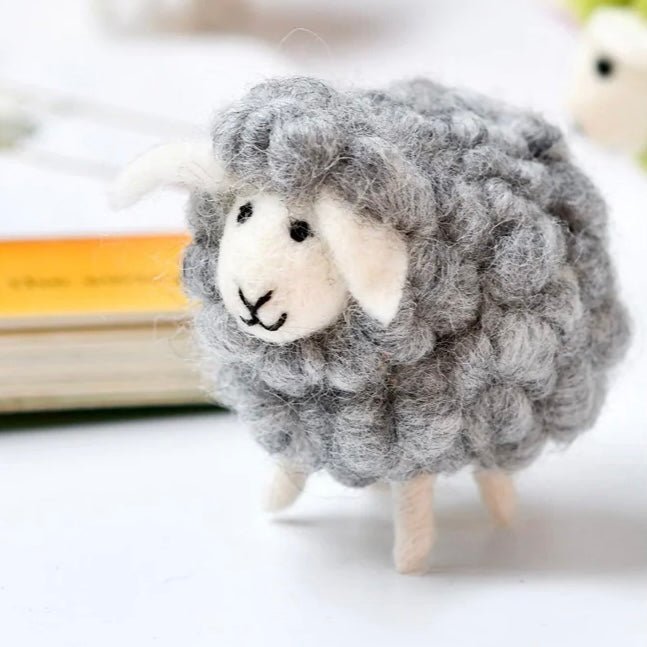 wool felt sheep toy