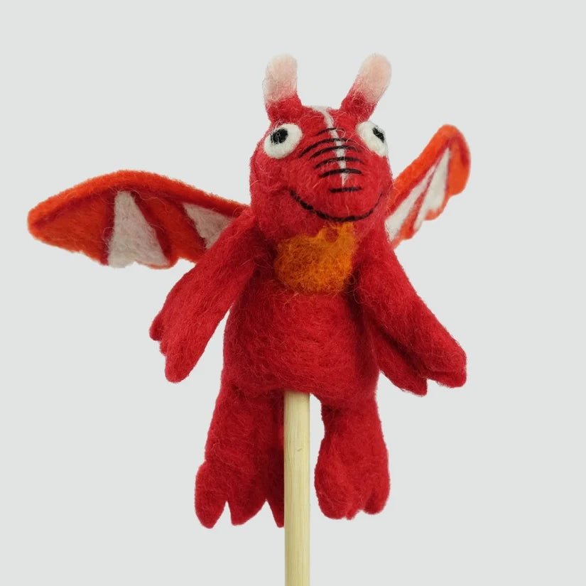 Red dragon finger puppet