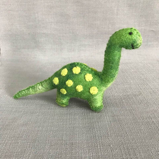 Felted dinosaur toy