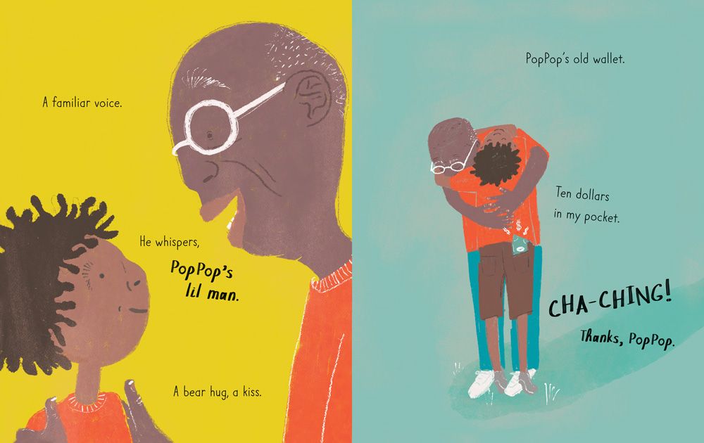 Family Reunion African American Children's Book Boy with Grandpa 