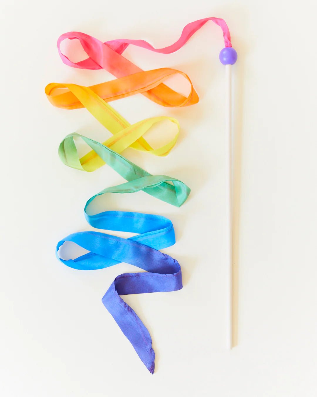 Sarah's silks mini rainbow streamer wand