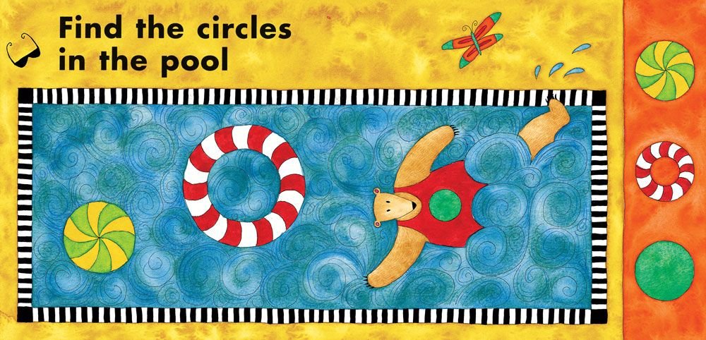 Bear in a Square pool illustration Barefoot books