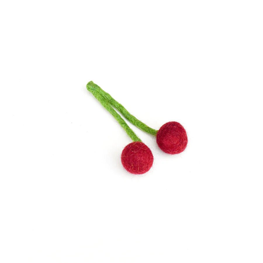 eco-friendly natural toys play food cherries