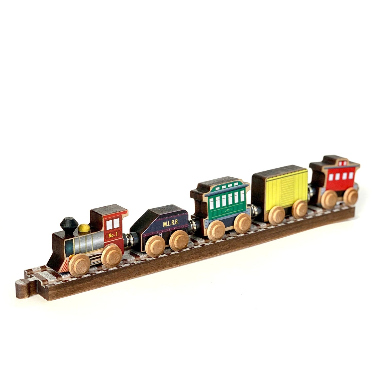 Classic Wooden Train Car Set