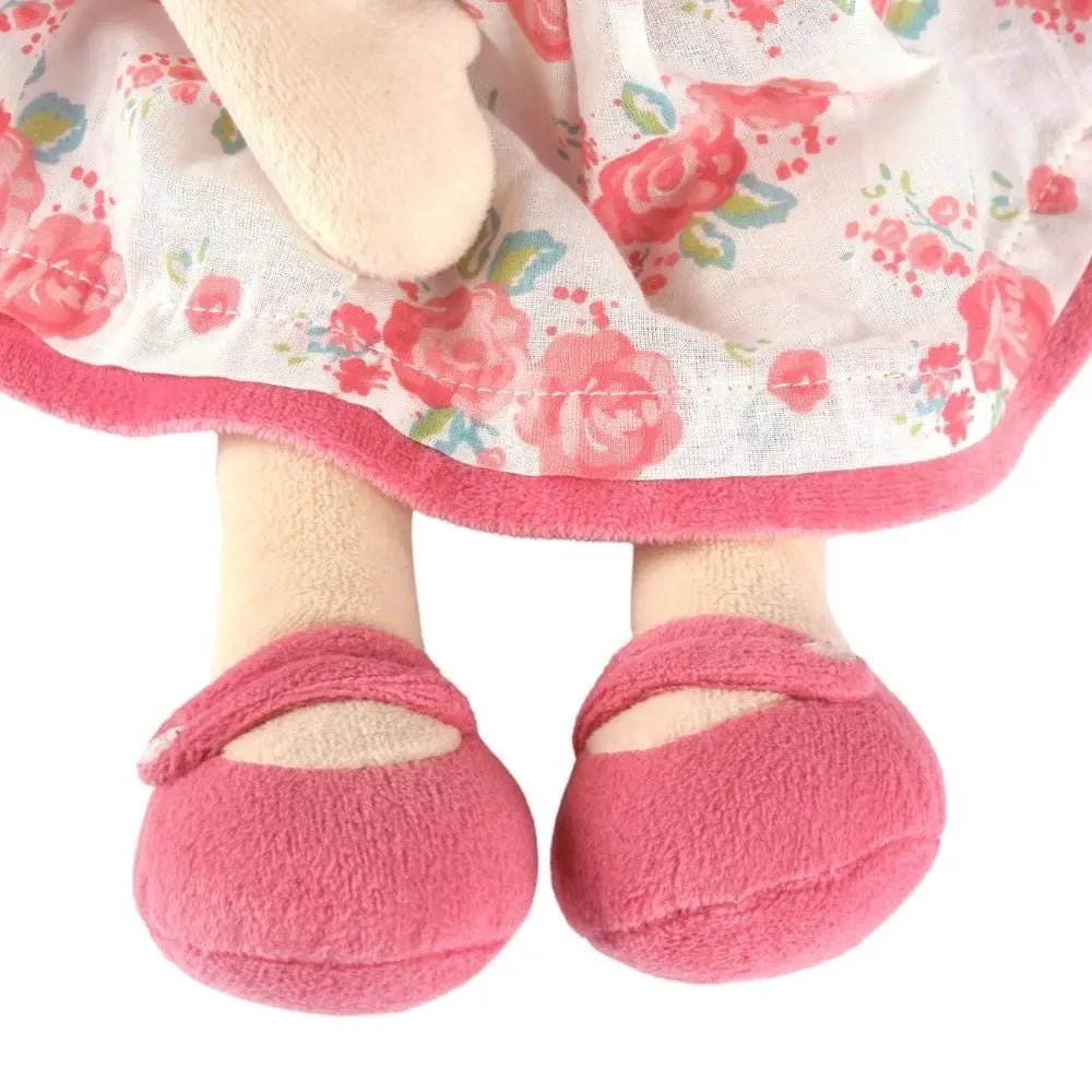 fair trade handmade cloth doll scarlet shoes